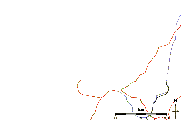 Strade e fiumi intorno Polzeath