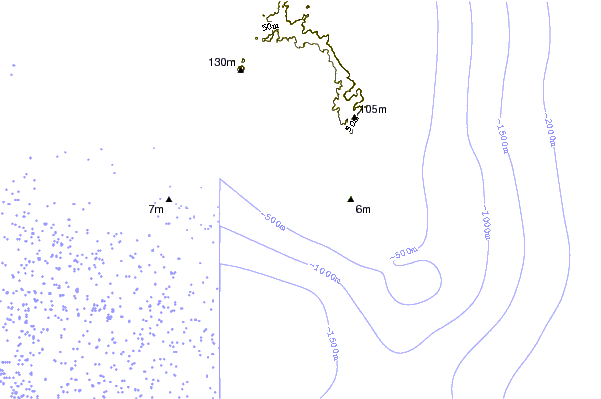shoreline intorno Ponta Preta