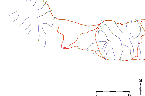 Strade e fiumi intorno San Miguel - Populo