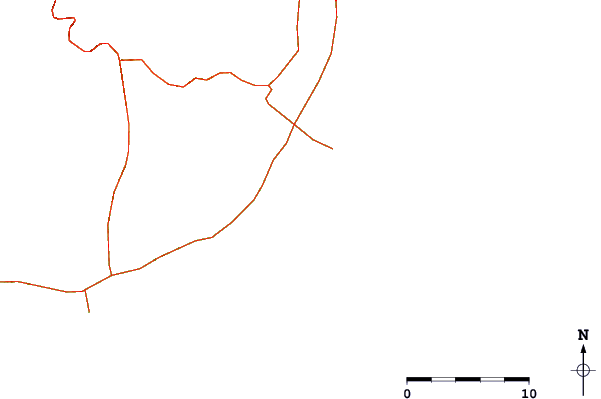 Strade e fiumi intorno Pozo Izquierdo