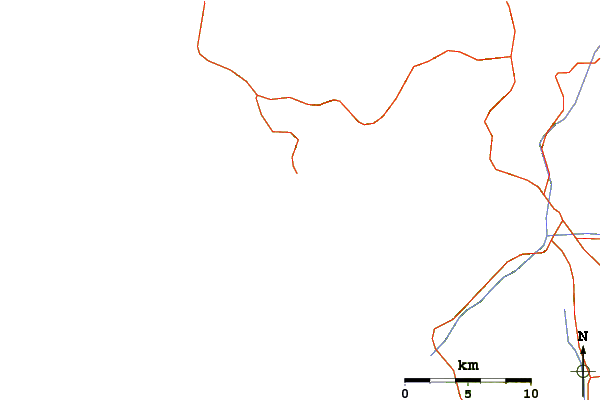 Strade e fiumi intorno Punta Cabras