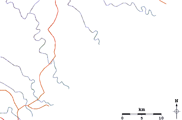 Strade e fiumi intorno Queensberry Bay