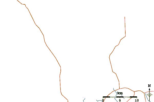 Strade e fiumi intorno Ranganunu Harbour