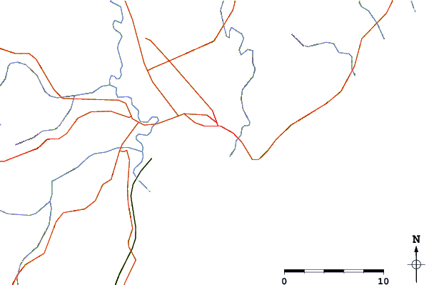 Strade e fiumi intorno Waikanae Beach - Roberts Road