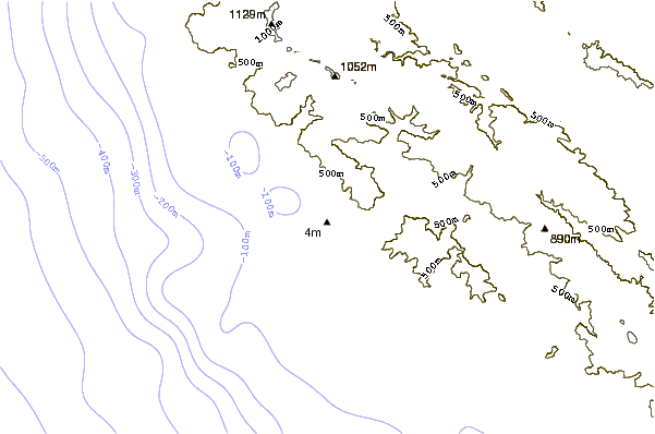 shoreline intorno San Carpoforo Creek