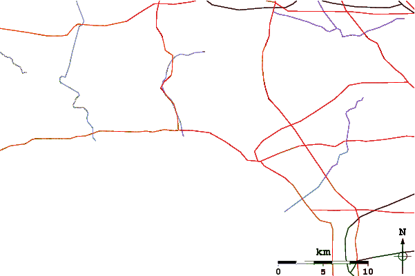 Strade e fiumi intorno Santa Monica Jetties