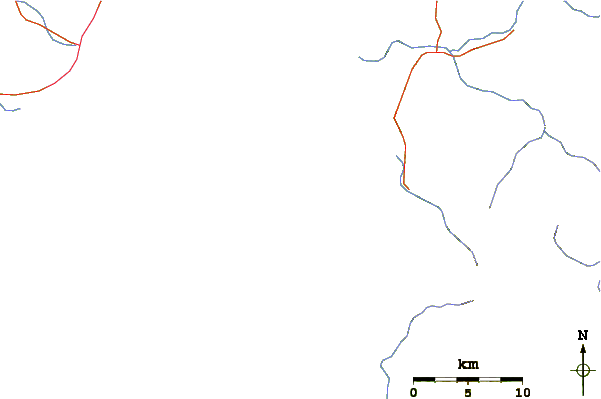 Strade e fiumi intorno Scar Reef