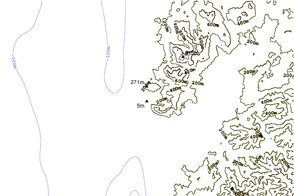 shoreline intorno Smugglers Cove
