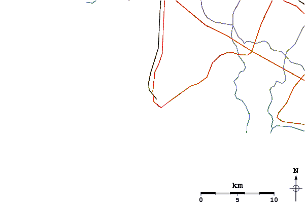 Strade e fiumi intorno Soldati (Anzo)