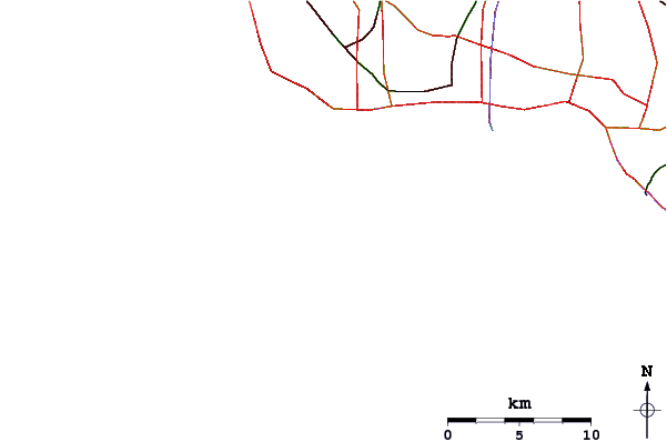 Strade e fiumi intorno TCs