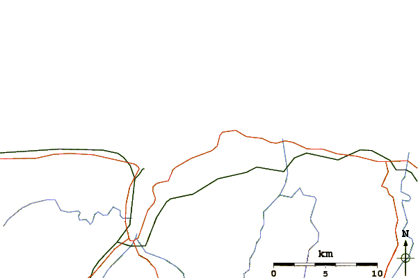 Strade e fiumi intorno Tapia de Casariego