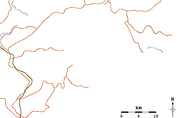 Strade e fiumi intorno Tat Mun Island