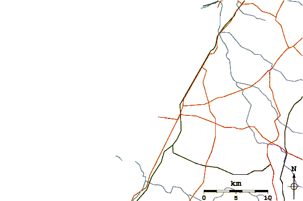 Strade e fiumi intorno Tayelet Ashkelon