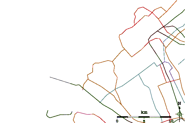 Strade e fiumi intorno Ter Heijde