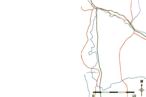 Strade e fiumi intorno Terminus Berck