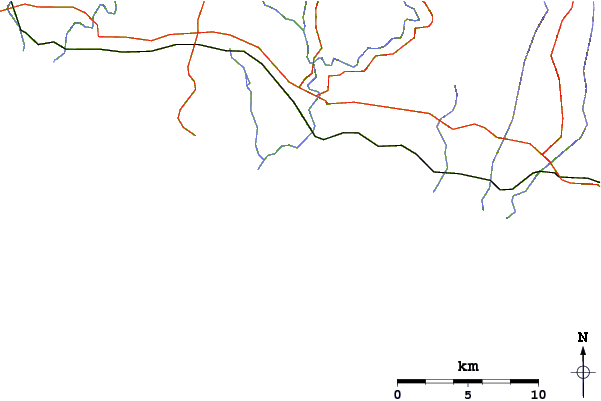 Strade e fiumi intorno The Point (nr Wainui)
