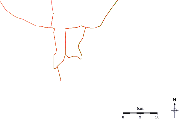 Strade e fiumi intorno The Point_Punaluu