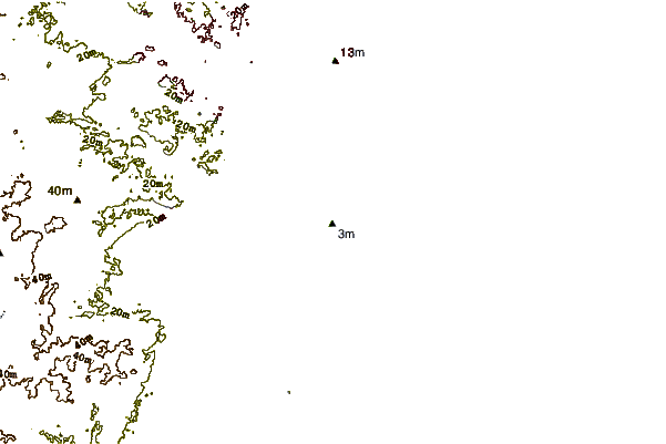 shoreline intorno Tices Sholls