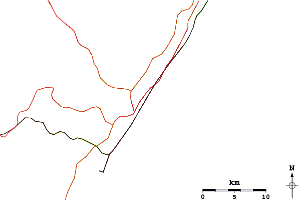 Strade e fiumi intorno To Strand