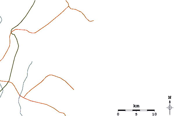 Strade e fiumi intorno Tramandai Pier (Platforma)