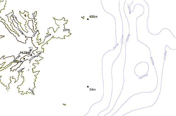 shoreline intorno Wailua/Horners