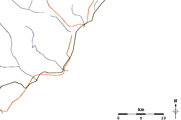 Strade e fiumi intorno Western Head Reef