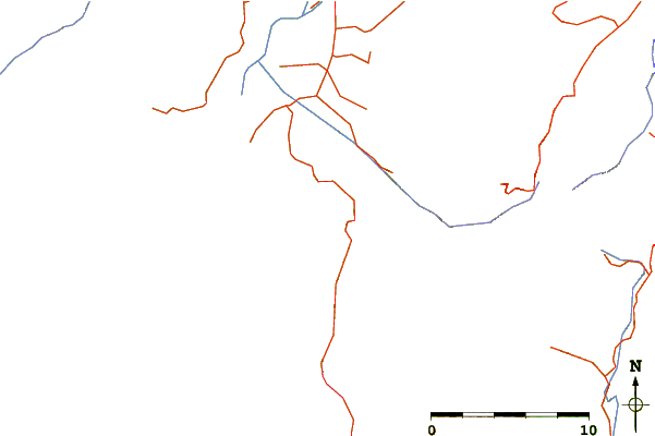 Strade e fiumi intorno Whatarangi Bombora