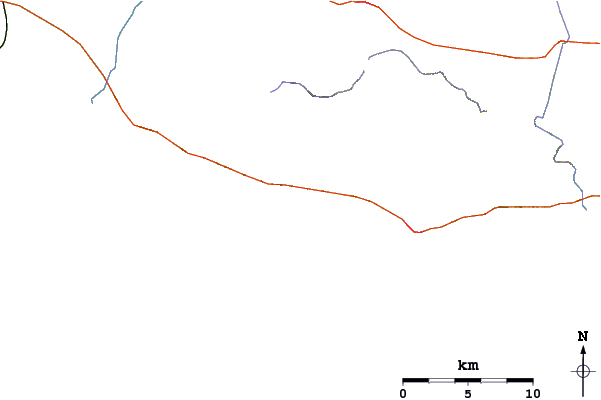 Strade e fiumi intorno Zero